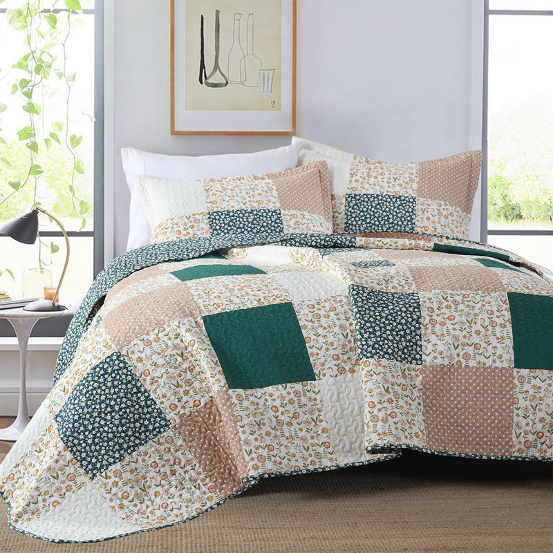 Literie, Courtepointe grand + 2 couvre-oreillers standard