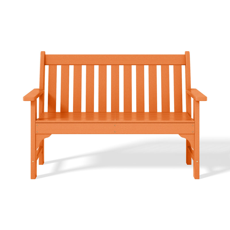 Banc de jardin en PEHD Laguna, Orange