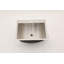 Lavabo de salle de bain encastrable en acier inoxydable 21 "x 17" avec drain escamotable en nickel brossé
