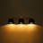  Flareson 3 - Light Dimmable Black Bathroom Vanity Lights