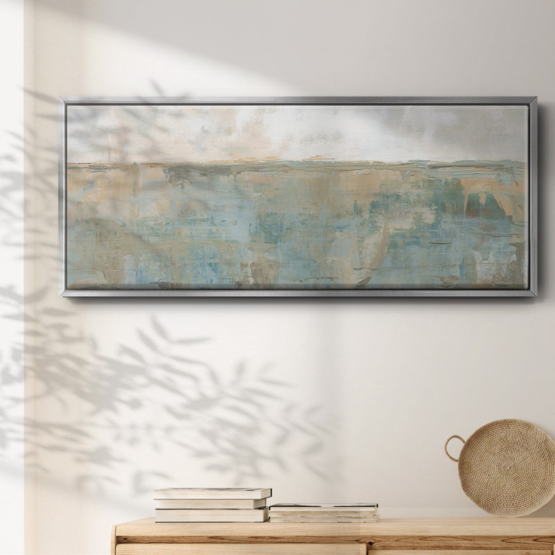 Distant Fields- Framed Canvas, 8" H x 20" W