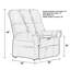 Fauteuil inclinable surdimensionné en similicuir l 46 po-11992400