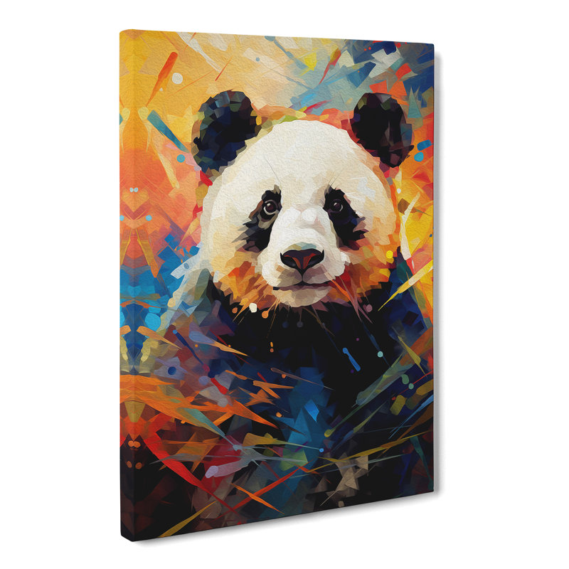 Panda Orphism - Wrapped Canvas, 60cm H x 40cm W x 3cm D
