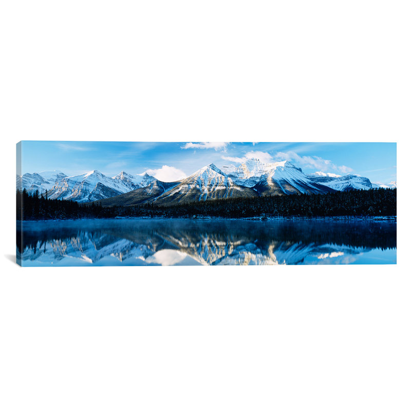 « Lac Herbert, Parc national de Banff, Alberta, Canada », reproduction de photo sur toile, H 12 po x l 36 po x P 1,5 po