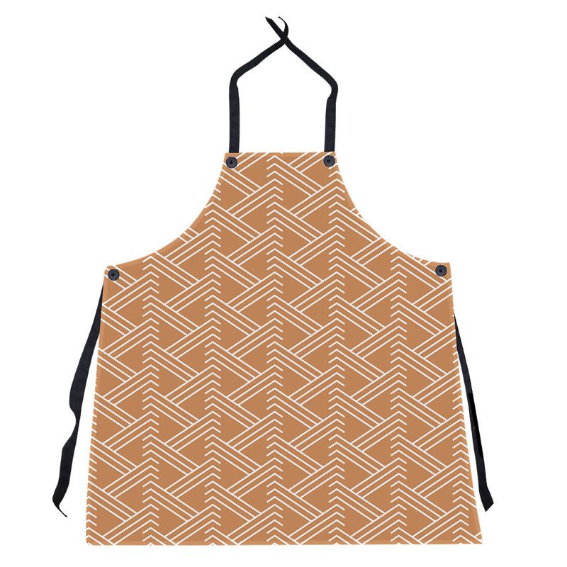 Jordao Bib Apron, Orange/White