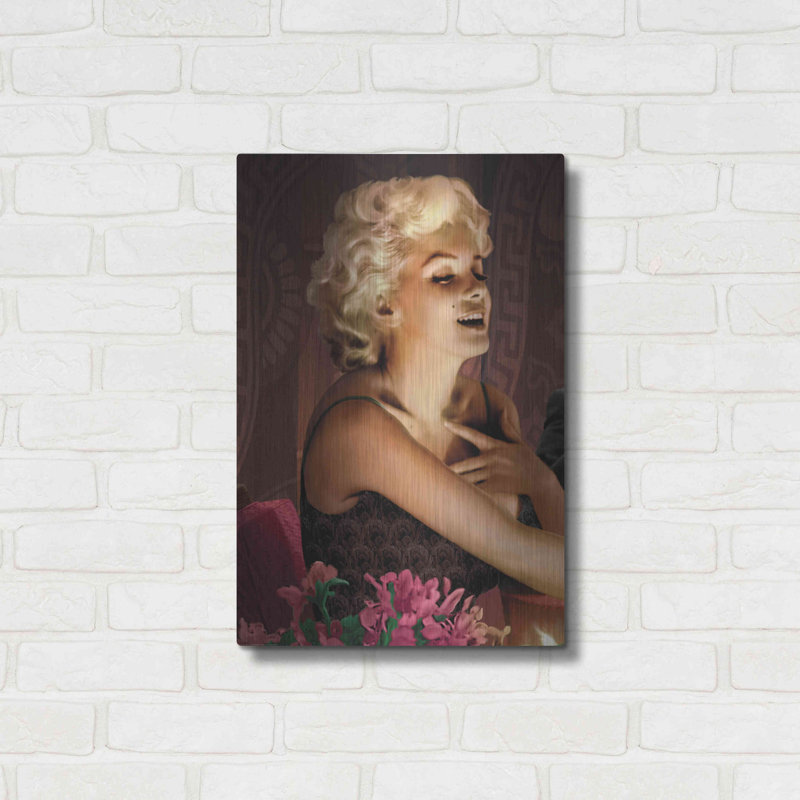 «Marilyn's Touch» par Chris Consani, art mural en métal, H 24 po x l 16 po x P 0,13 po