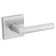 Milan Signature Series Passage Door Lever with Square Rosette