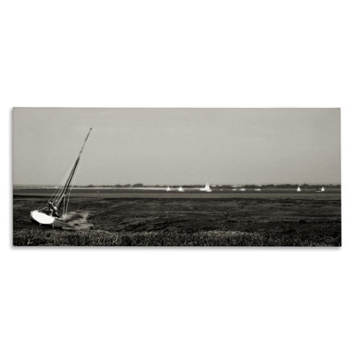 Boating Towards Hayling Canvas Wall Art by Noah Bay