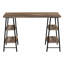 Bureau d'ordinateur, bureau personnel, ordinateur portable, tablettes de rangement, L 48 po, travail, métal stratifié, contemporain, moderne-451055663
