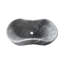 Lavabo en marbre naturel gris, 23,6 po x 14,2 po x H 7,1 po, conception ondulée, facile à entretenir, s'adapte bien aux salles de bain