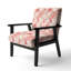 Fauteuil rembourré d'appoint tropical D-237066031