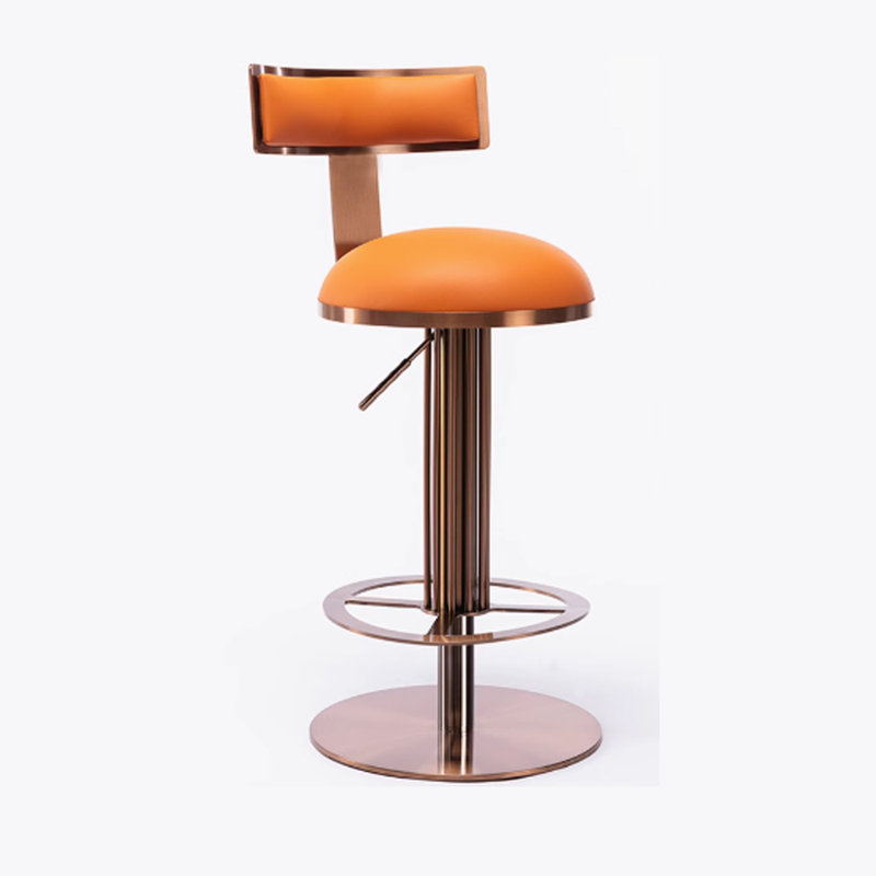 Tabourets de bar pivotants de luxe avec hauteur réglable, Brun