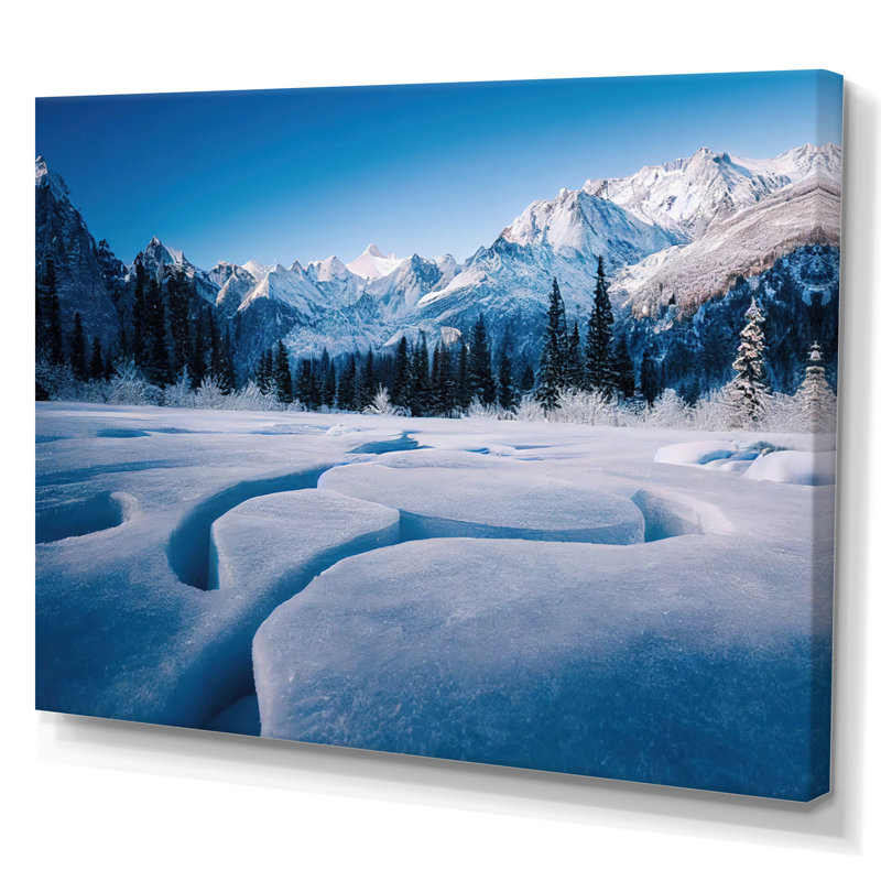 «Winter Alaskan Beauty II» sur toile, Toile tendue, H 30 po x l 40 po x P 1,5 po