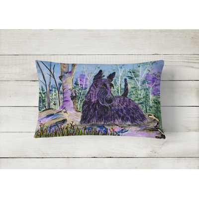 Scottish Terrier Outdoor Throw Pillow