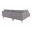 Corner Sofa with Wooden Legs In Scandinavian Style -69378147-69378149