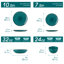 Handmade Stoneware Dinnerware Set 24 Piece - Service for 6-65804300