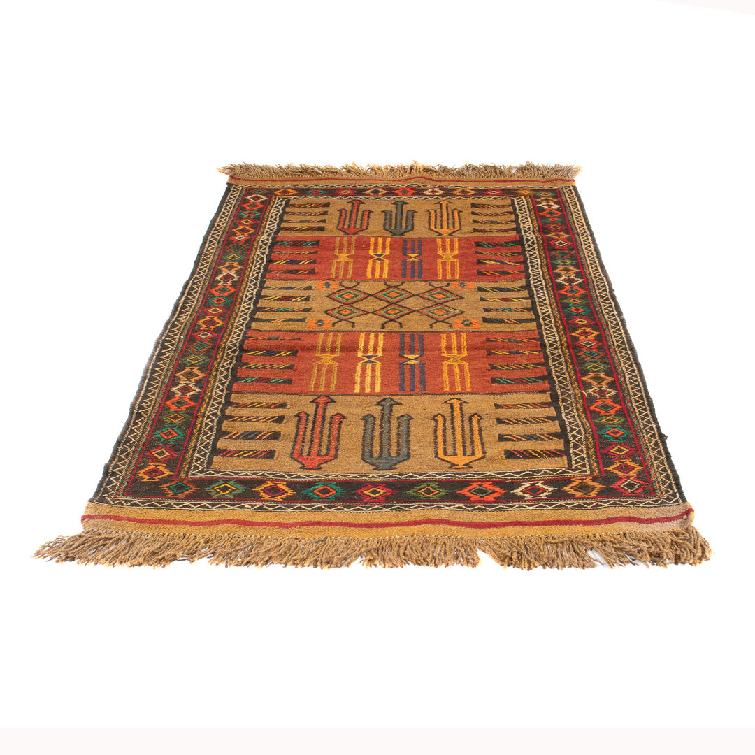 BohoLiving Kelim Teppich - Oriental - 175 x 110 cm - mehrfarbig