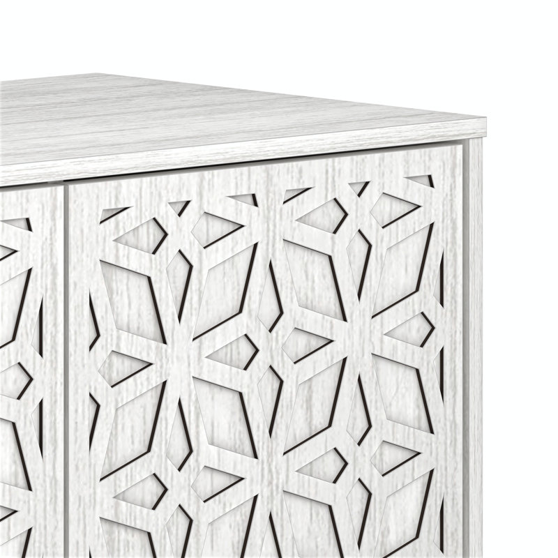 Trosclair 45.94'' Sideboard Buffet, Pearl White Oak