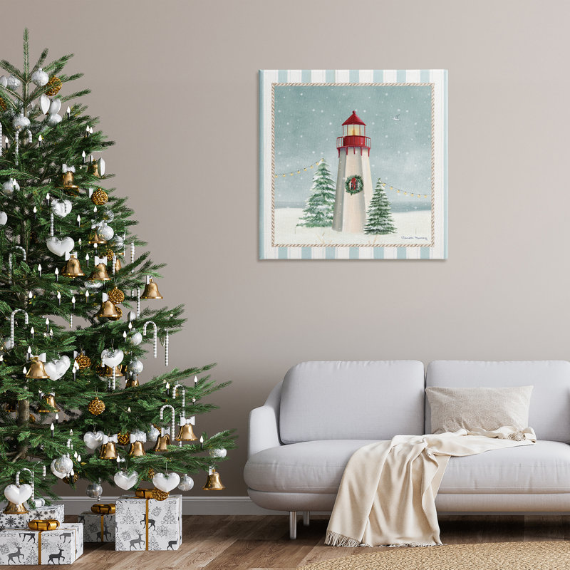 Art mural sur toile, "Coastal Holiday", par Danielle Murray, H 36 po x l 36 po