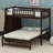 Versatile Bunk Bed with Integrated Drawers, Movable Shelves, and Wheeled Lower Frame-1180102165
