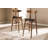 Upholstered Bar Stool with Solid Wood Frame