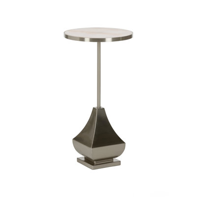 Elizabeth Wicker Marble End Table