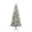 Artificial Hinged Christmas Tree Green and white-493713322