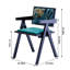 Deux chaises noires avec accoudoirs de salle à manger, bois d'hévéa massif, style médiéval, décoration naturelle simple, fabrication, utilisations polyvalentes