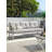 SeeHill Aluminum 3-Seater Outdoor Sofa, Weather-Resistant Sofa with 5.9'' Cushions, UV-Resistant, Durable for Patio, Porch, Backyard, Balcony, Roof Terrace, Cafe, Dark Gray