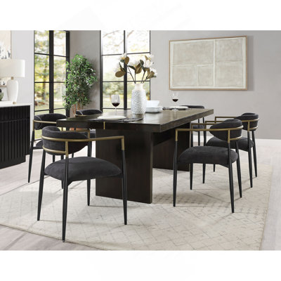 Jaramillo Gold & Rustic Espresso Finish 7PCS Dining Room Set