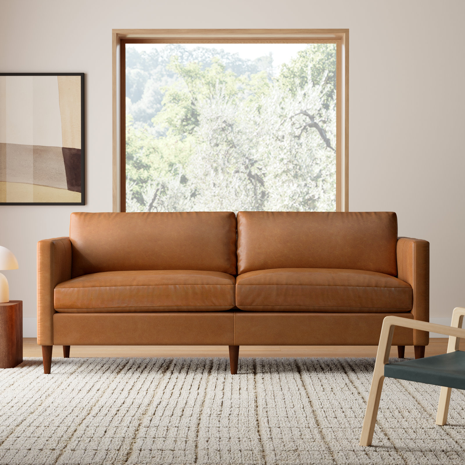 Clifford 87'' Sofa, Bistro Saddle