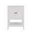 Lavabo de salle de bain moderne élégant en céramique 24 po avec tablette ouverte