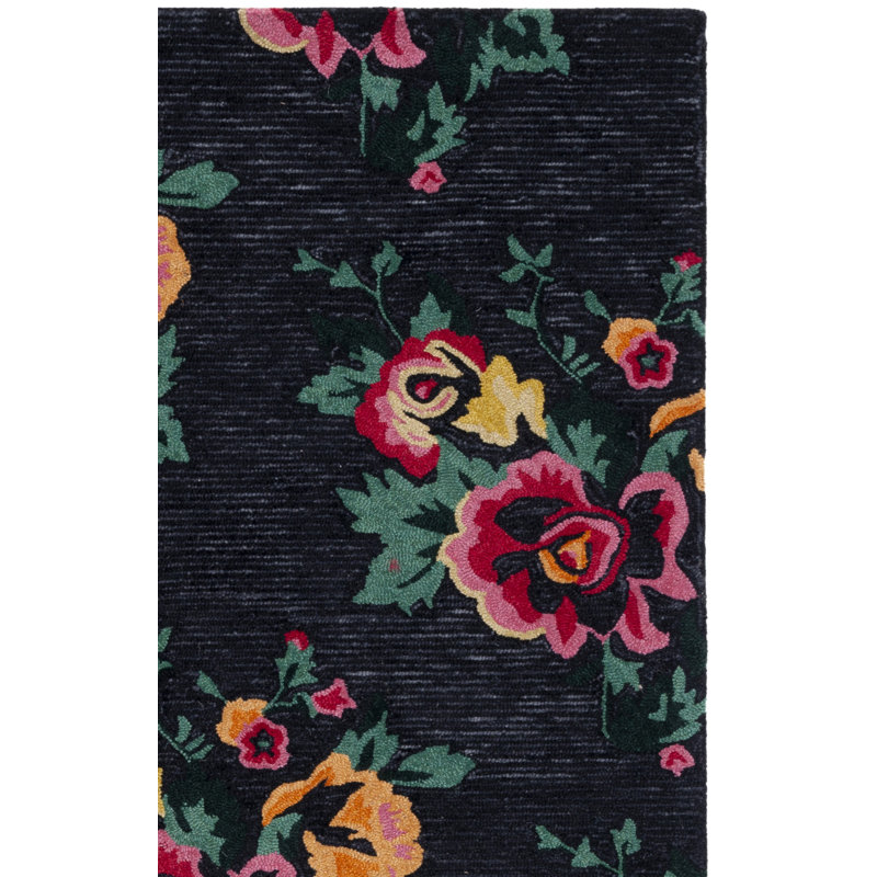Melia Hand Tufted Wool Floral Rug, Rectangle 8' x 10'