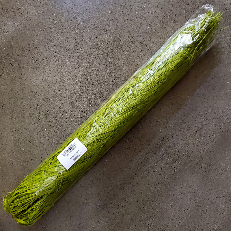 Hugee long naturel en raphia garni, Chartreuse