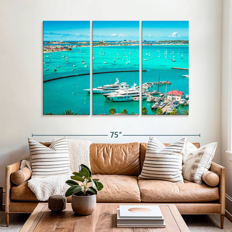 Mehar Marigot Marina Boats, 42" H x 65" W