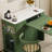 French Retro Green Dining Table
