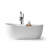 55'' x 27.56'' Freestanding Soaking Solid Surface Bathtub