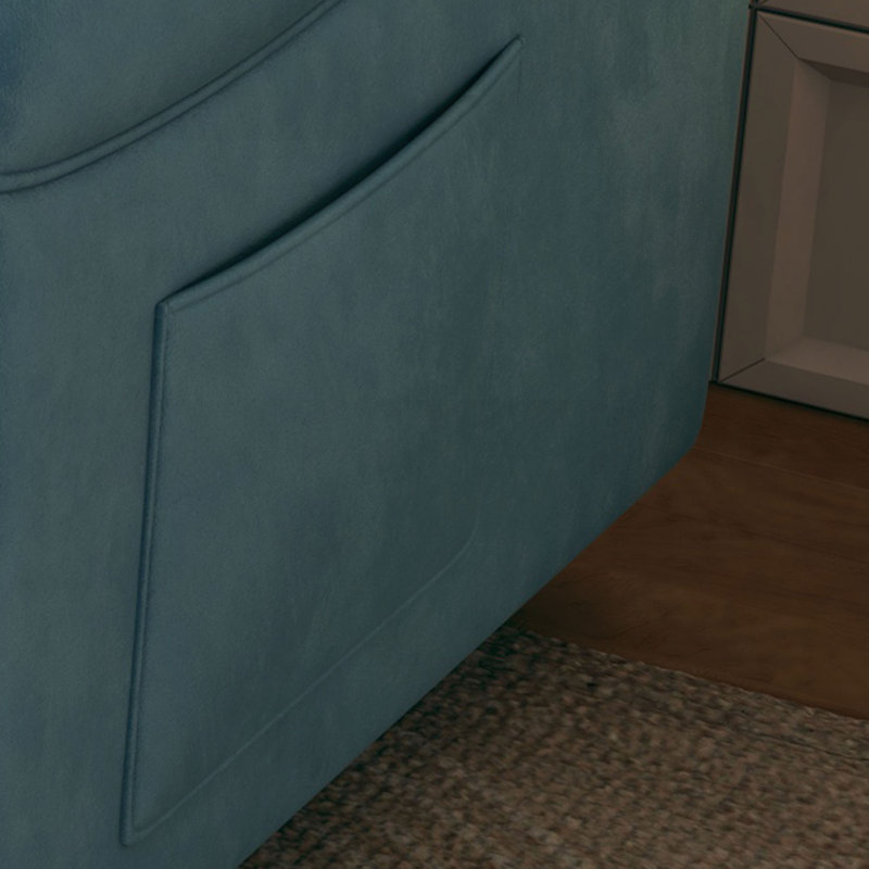 Vitrine du canapé: canapé-lit en velours de 54 po, un bijou de salon à double usage avec option de lit escamotable