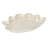 Izaak Hand-Painted Stoneware Shell Plate,White and Pink