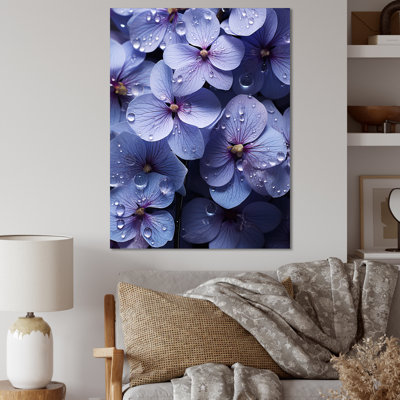 «Violets Rain», reproduction sur toile