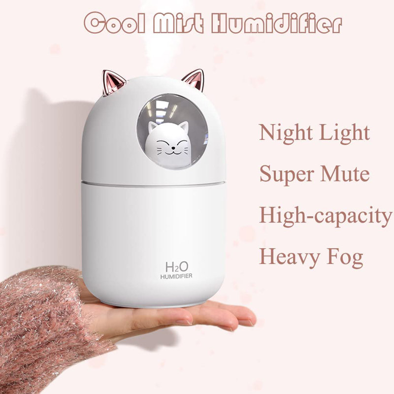 C&g Home Cool Mist Steam Tabletop Humidifier with Adjustable Humidistat for 20 Cubic Feet