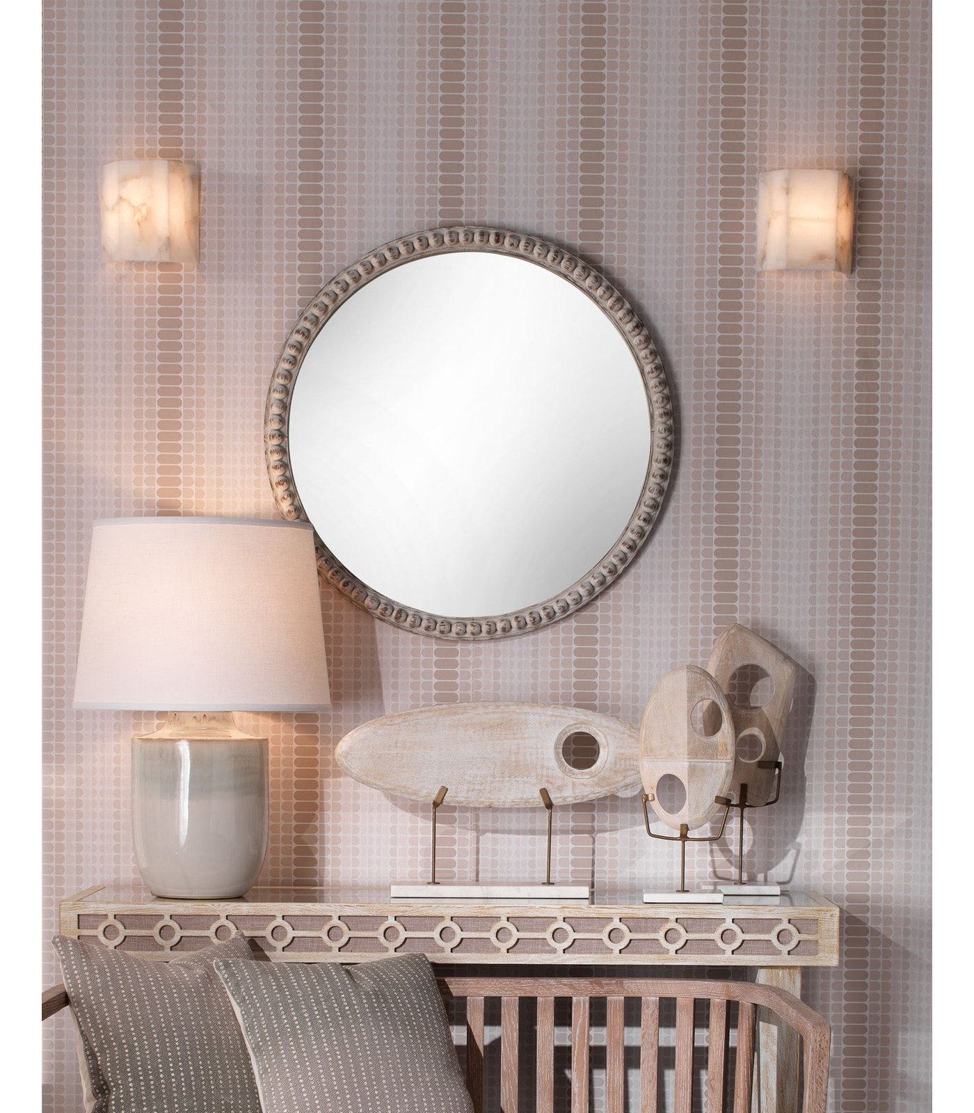 Susannah Single Light Stainless Steel Dimmable Flush Mounted Sconce, White