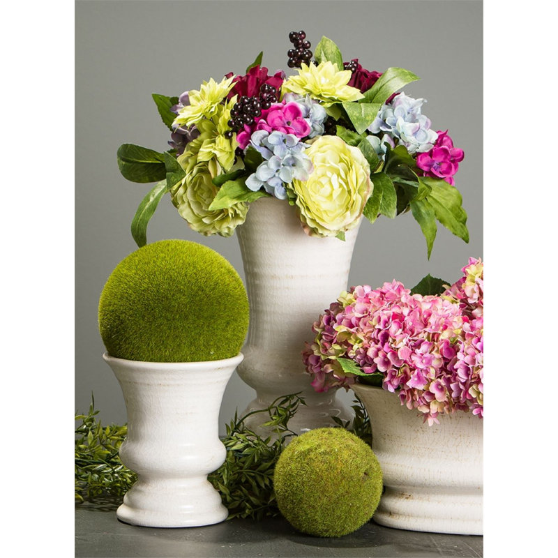 Pot à fleurs crème