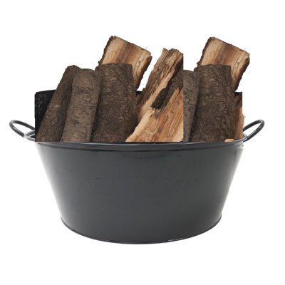 Firewood Storage Bin with Handles