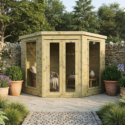 Mercia 7 x 7ft Premium Corner Summerhouse