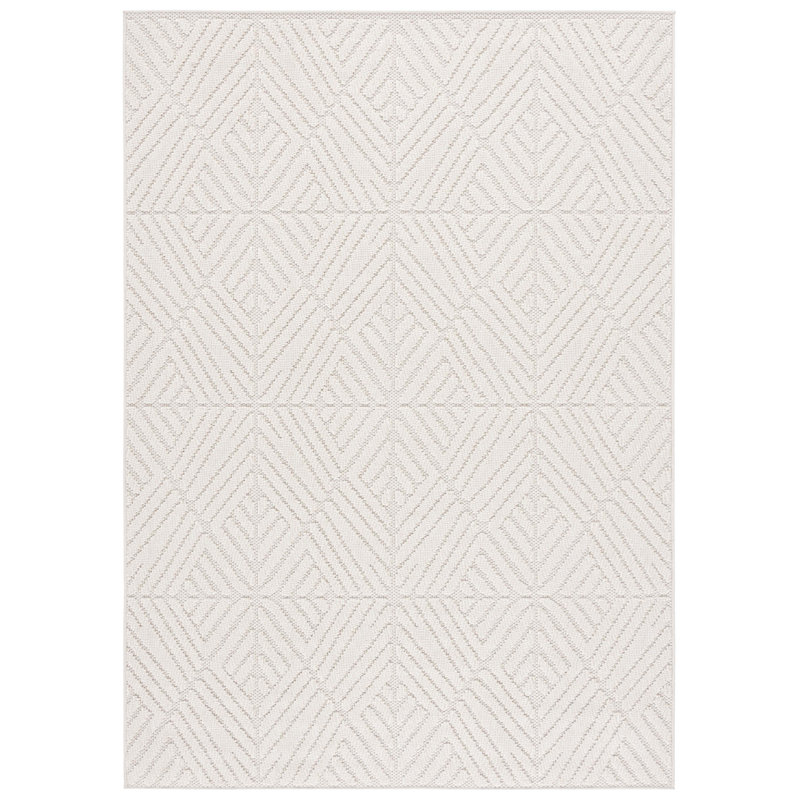 Tapis d'intérieur / extérieur à motif géométrique Joyner Performance, Rectangle 4pi x 6 pi