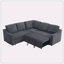 Canapé-lit en chenille 81,5 po Idalmis-1501751778