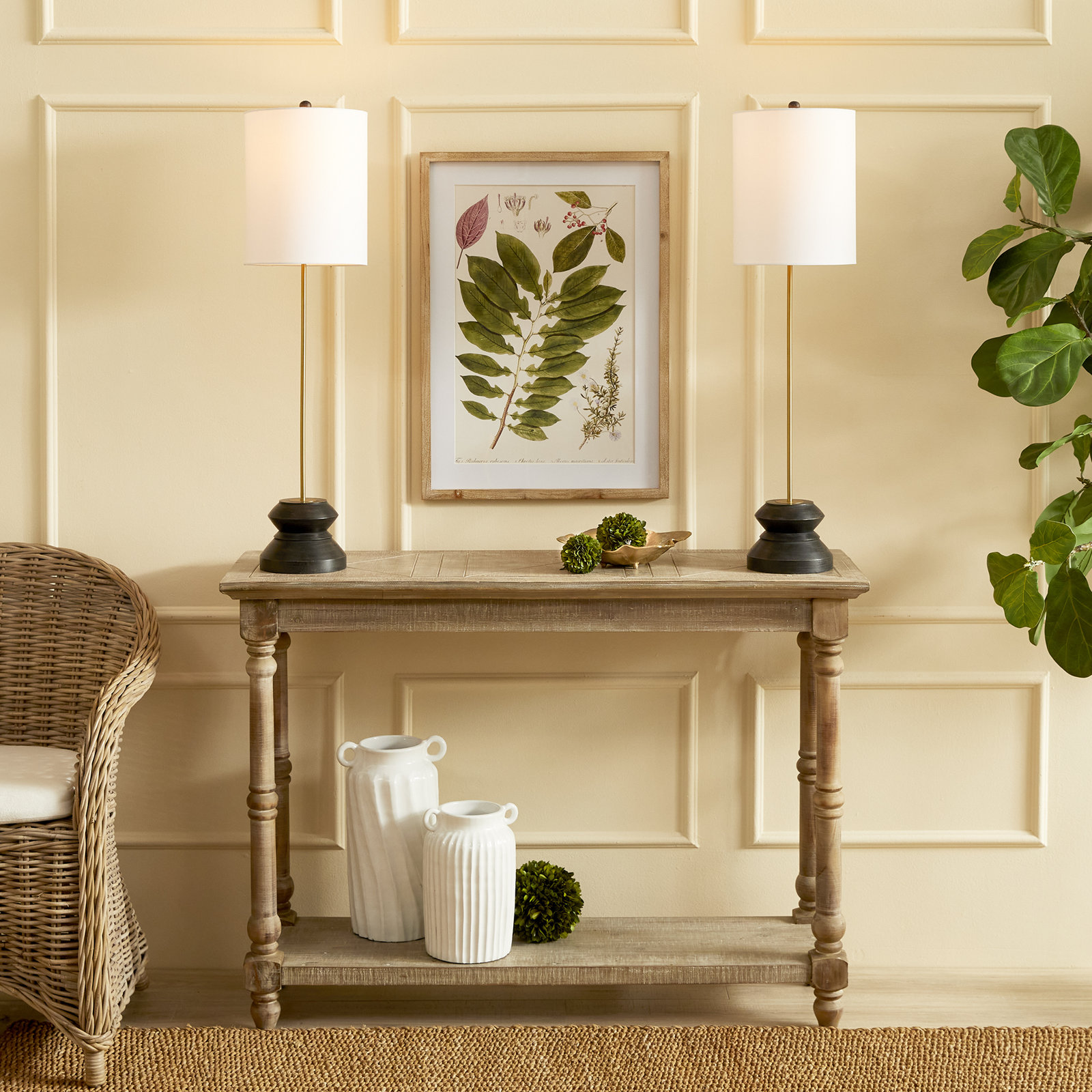 Lorinda Table Lamp, Black/Gold