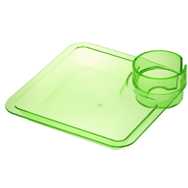 Assiette à hors-d'œuvre 8 po Cowes Party Pal, Vert