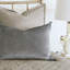 Silvio White/Silver Polyester Piece Sham